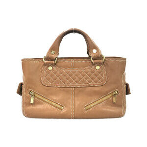 Celine Boogie Leather Shoulder Bag Brown